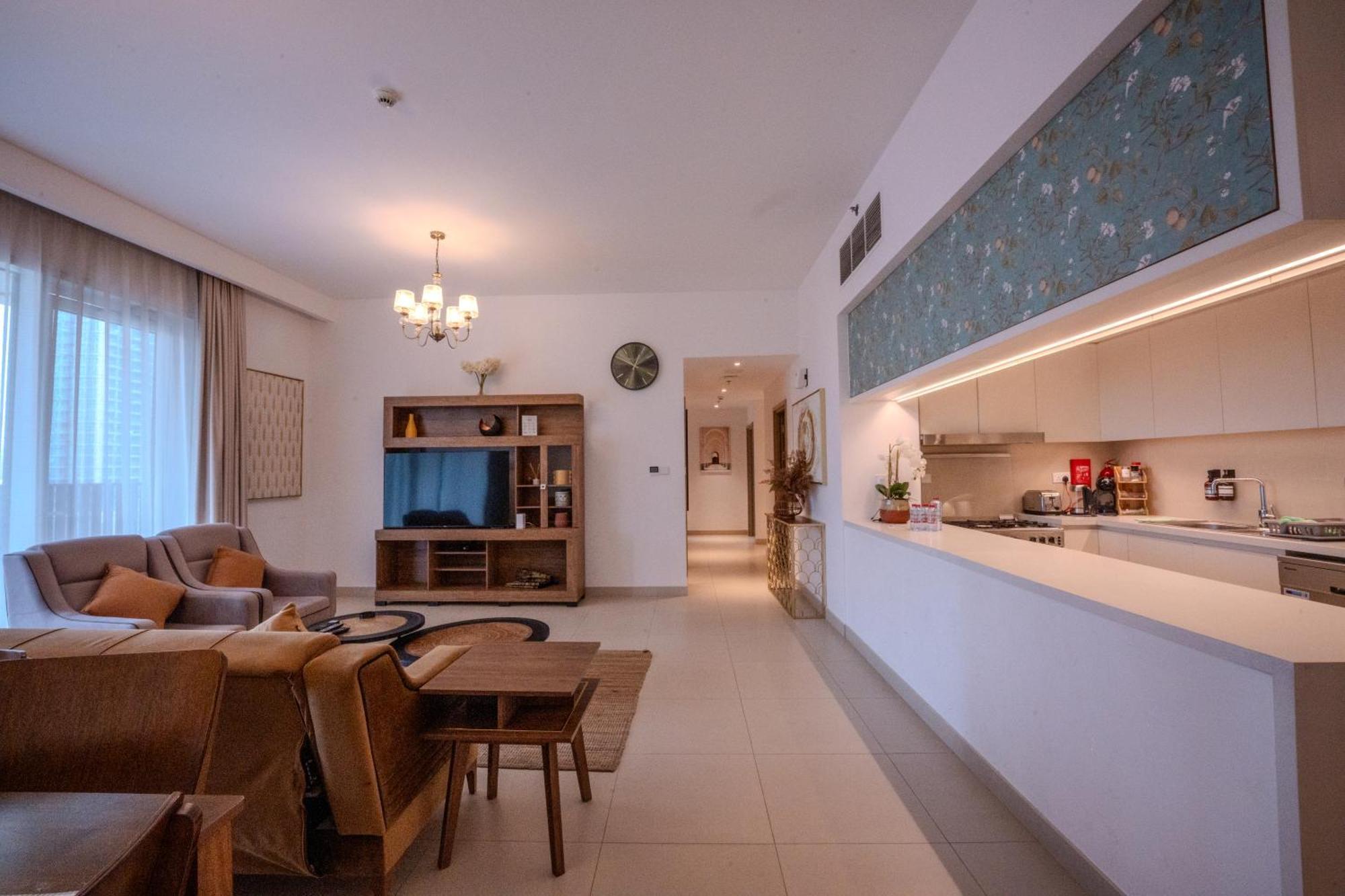 3Br Haven With Burj Views By Magnoliasvhr Dubai Exterior foto